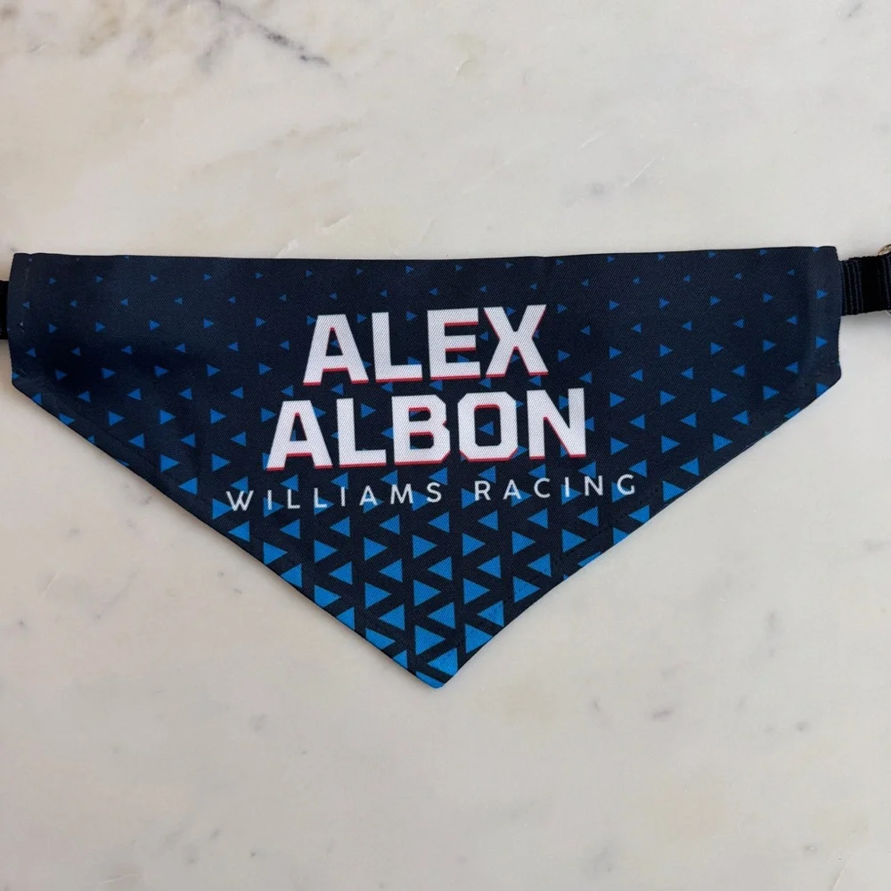 Alex Albon Dog Bandana size Large Formula 1 Dog Collar